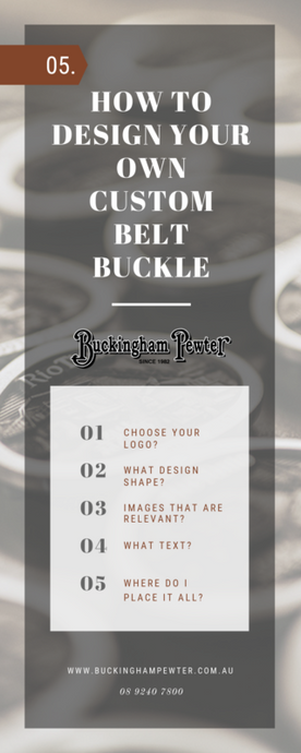 How do you design your own custom belt buckle?