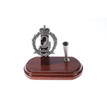 Load image into Gallery viewer, 3rd/4th Cavalry Regiment Single Desk Set &amp; Pen Holder-Buckingham Pewter
