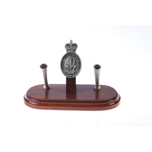 Load image into Gallery viewer, Royal Australian Navy Desk Set Double Pen Set (RAN) - Buckingham Pewter
