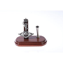 Load image into Gallery viewer, The Royal Australian Corps of Signals Single Desk Set &amp; Pen Holder (RASigs)-Buckingham Pewter
