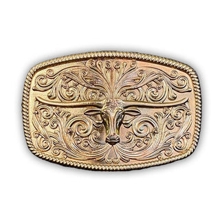 Longhorn Design Belt Buckle