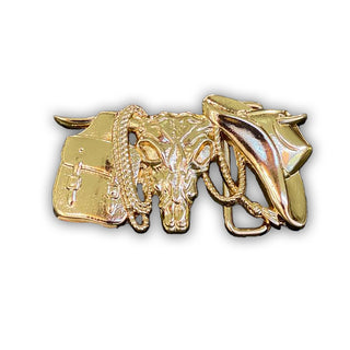 Roped and Wrangled Western Belt Buckle
