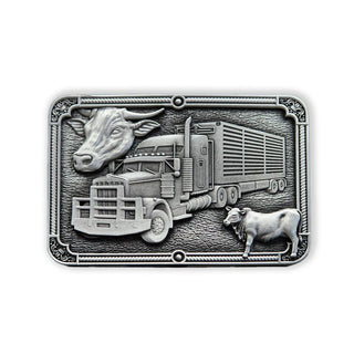 Rusty's Folly Cattle Truck Belt Buckle