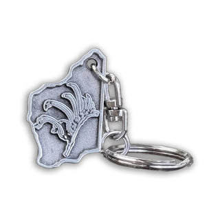 WA Kangaroo Paw Pewter Keyring