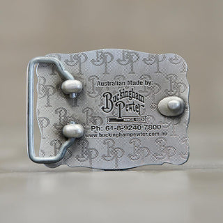 Buckle by Buckingham Pewter featuring unique design and durable metal construction, ideal for belts