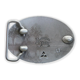 Buckingham Pewter Rustic Western Skull Belt Buckle with Detailed Textured Finish