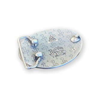 Buckingham Pewter Tulip Elegance Oval Plate with Elegant Design and Secure Grip Closure