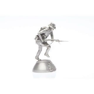 B110 Charging Digger Pewter Figurine - Buckingham Pewter