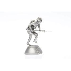 B110 Charging Digger Pewter Figurine - Buckingham Pewter