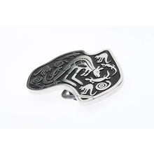 Load image into Gallery viewer, Pewter Belt Buckle Cave Art in shape of Australia-Buckingham Pewter
