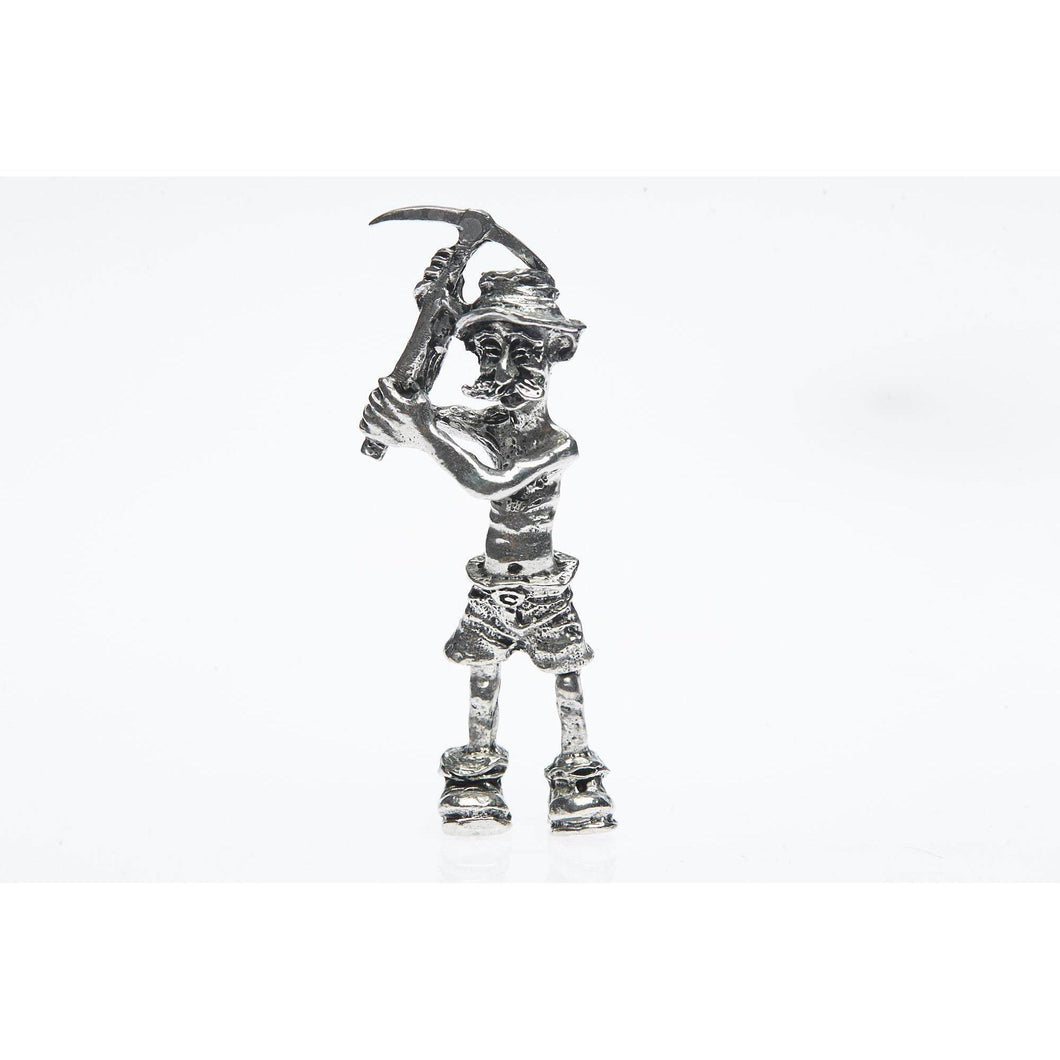 BP005 Pewter Miner Comical Pickman figurine-Buckingham Pewter