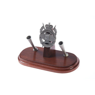 1st Armoured Regiment Double Pen Desk Set – Paratus-Buckingham Pewter