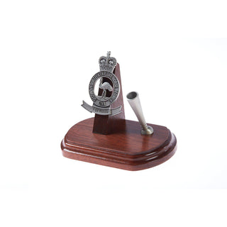 2nd/14th Light Horse Regiment Single Desk Set & Pen Holder-Buckingham Pewter