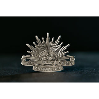 The Australian Army Rising Sun Pewter Lapel Pin Large - Buckingham Pewter