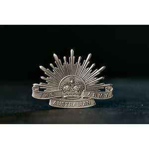 The Australian Army Rising Sun Pewter Lapel Pin Large - Buckingham Pewter