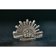 Load image into Gallery viewer, The Australian Rising Sun Pewter Lapel Pin Small - Buckingham Pewter
