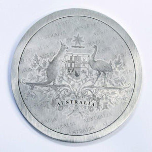Pewter Coaster Australian Coat Of Arms - Buckingham Pewter