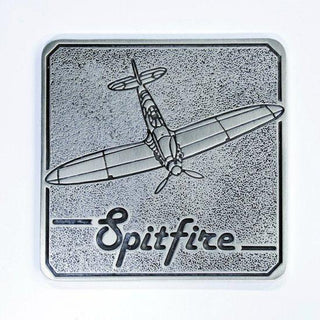 Pewter Coaster Royal Australian Air Force RAAF - Spitfire-Buckingham Pewter