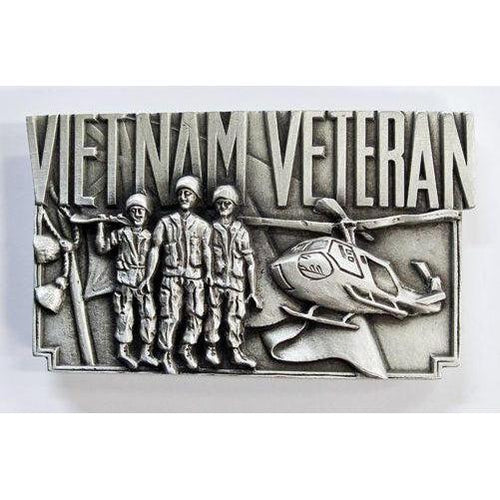 Vietnam Veterans Pewter Belt Buckle - Buckingham Pewter