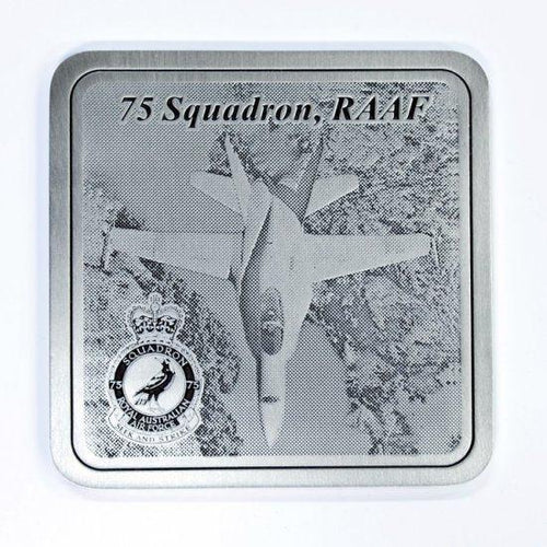 Pewter Military Coaster 75 Squadron-Buckingham Pewter