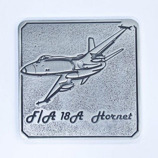 Pewter Military Coaster Royal Australian Air Force RAAF - F/A 18-Buckingham Pewter