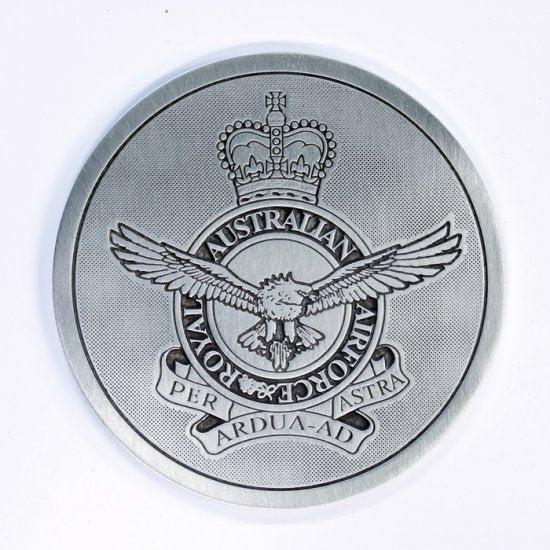 Pewter Military Coaster Royal Australian Air Force RAAF-Buckingham Pewter
