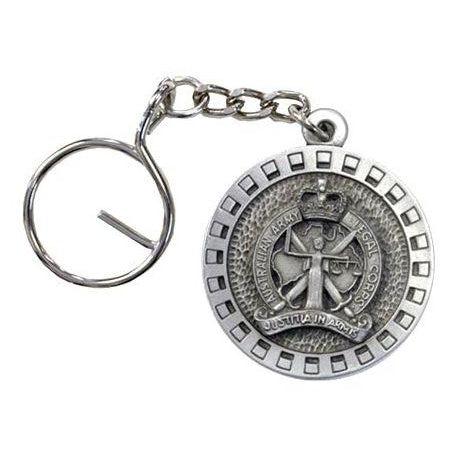 The Australian Army Legal Corps Pewter Keyring (AALC) - Buckingham Pewter