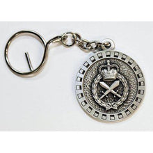 Load image into Gallery viewer, The Royal Australian Corps of Military Police Pewter Keyring (RACMP) - Buckingham Pewter
