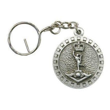 Load image into Gallery viewer, The Royal Australian Corps of Signals Pewter Keyring (RASigs) - Buckingham Pewter
