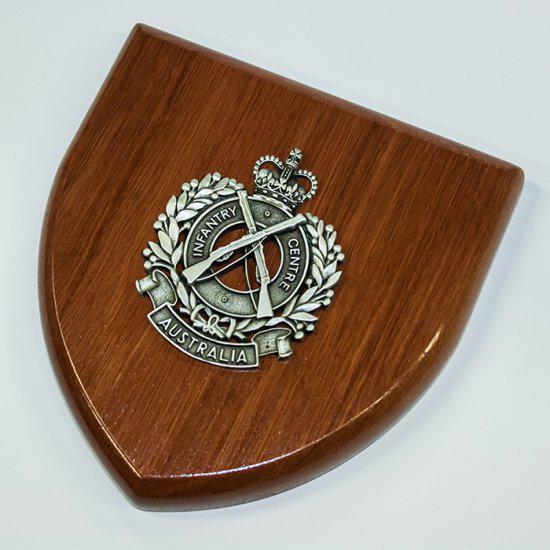 The Royal Australian Infantry Corps Plaque Large (Infantry Centre) (RA Inf) - Buckingham Pewter