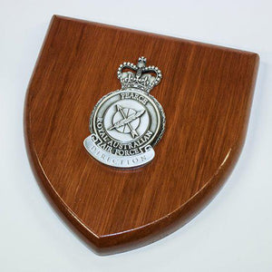 Pearce Airforce HQ Plaque Large-Buckingham Pewter