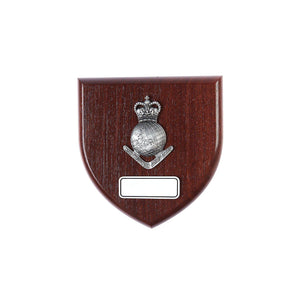 The Royal Australian Survey Corps Plaque Large (Globe) (RA Svy) - Buckingham Pewter