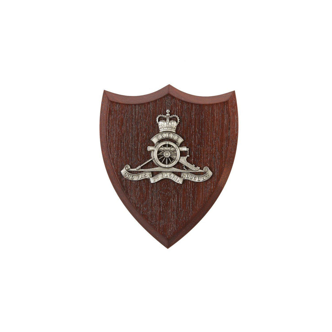 Royal Australian Artillery Plaque Small (RAA) - Buckingham Pewter