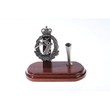 Load image into Gallery viewer, The Royal Australian Army Dental Corps Single Desk Set &amp; Pen Holder (RAADC)-Buckingham Pewter
