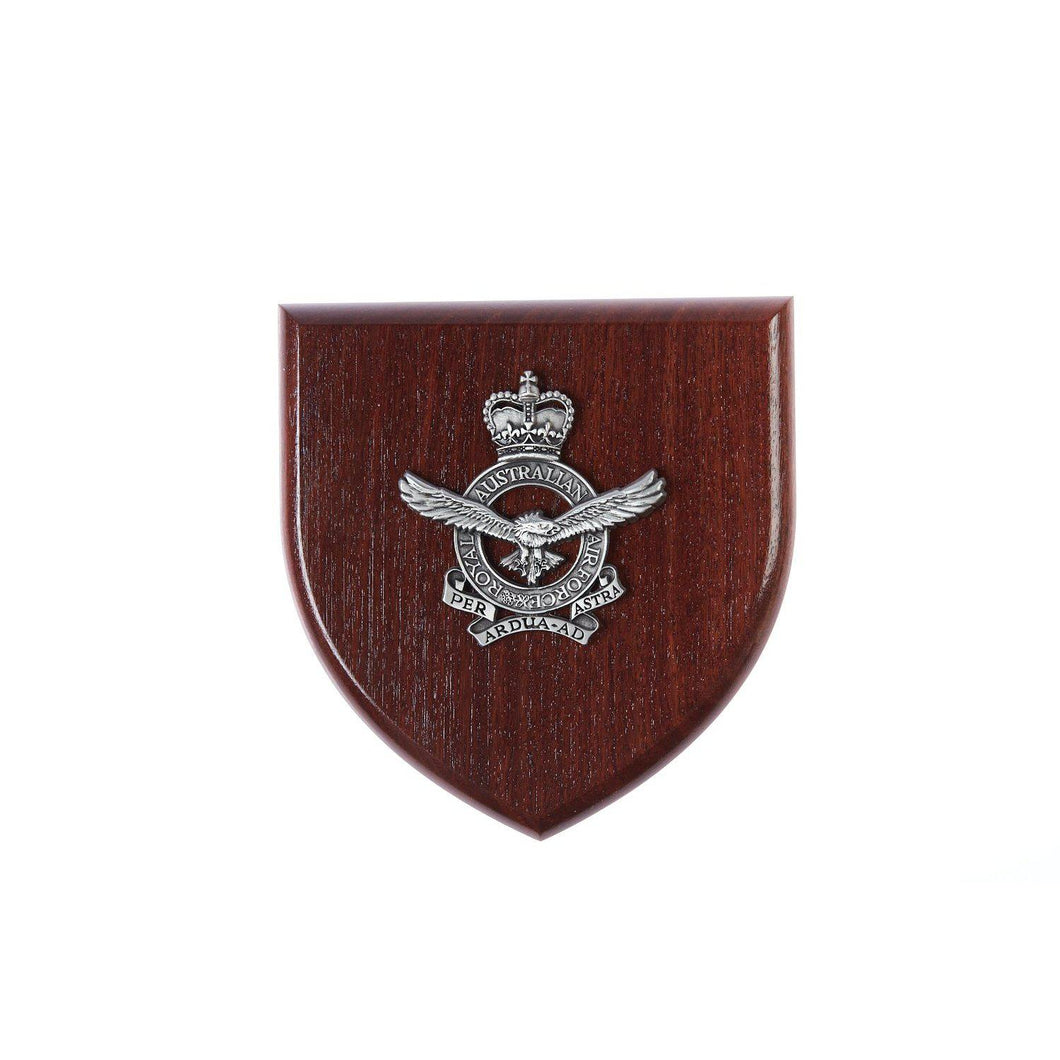 Royal Australian Air Force Plaque Large (RAAF)-Buckingham Pewter