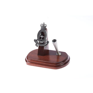 The Royal Australian Army Nursing Corps Single Desk Set & Pen Holder (RAANC)-Buckingham Pewter