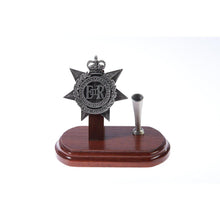 Load image into Gallery viewer, The Royal Australian Corps of Transport Single Desk Set &amp; Pen Holder (RACT)-Buckingham Pewter
