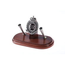 Load image into Gallery viewer, The Royal Australian Corps of Engineers Double Desk Set &amp; Pen Holder (RAE)-Buckingham Pewter

