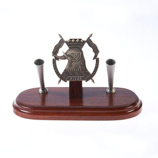 12th/16th Hunter River Lancers Desk Set & Pen Holder - Double