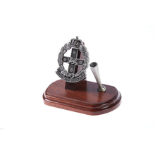 Load image into Gallery viewer, The Royal New South Wales Regiment Single Desk Set &amp; Pen Holder (RNSWR)-Buckingham Pewter
