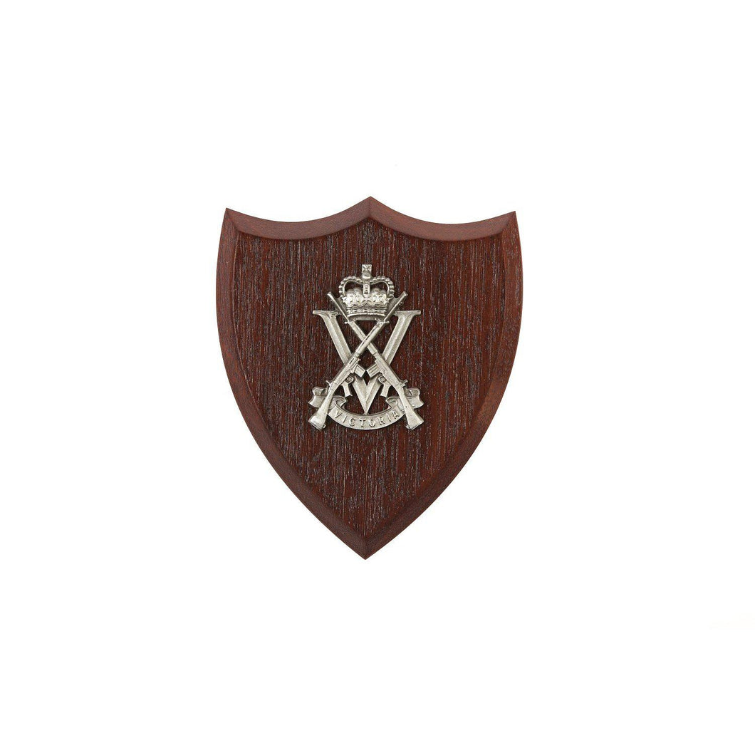 The Royal Victoria Regiment Plaque Small (RVR)-Buckingham Pewter
