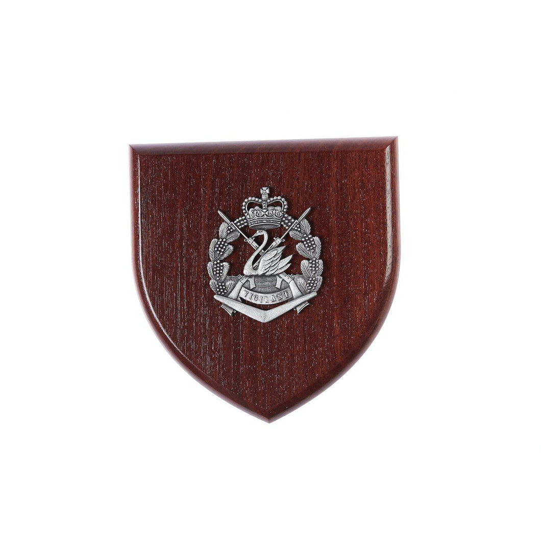 The Royal Western Australia Regiment  Plaque Large (RWAR) - Buckingham Pewter
