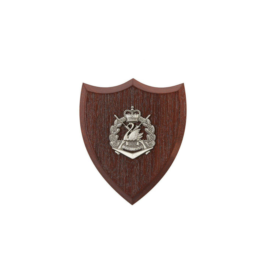 The Royal Western Australia Regiment  Plaque Small (RWAR) - Buckingham Pewter