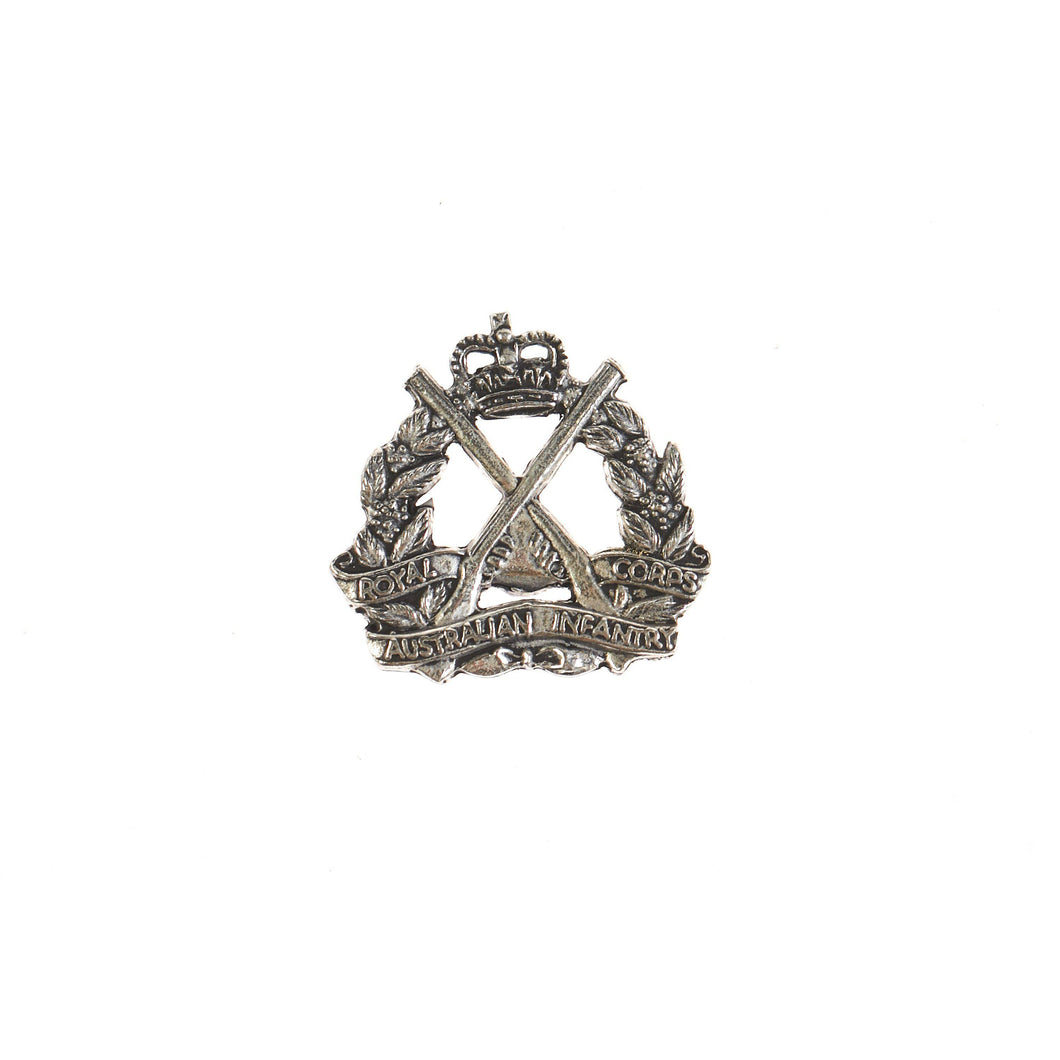 The Royal Australian Infantry Corps Pewter Lapel Pin (RA Inf) - Buckingham Pewter