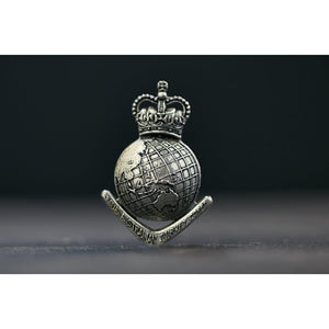 The Royal Australian Survey Corps Lapel Pin (Globe) (RA Svy) - Buckingham Pewter