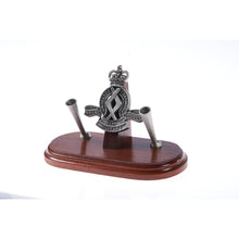 Load image into Gallery viewer, The Royal Military College, Duntroon, Double Desk Set &amp; Pen Holder-Buckingham Pewter
