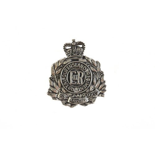 The Royal Queensland Regiment Pewter Lapel Pin (RQR) - Buckingham Pewter