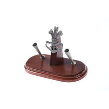 Load image into Gallery viewer, The 4th/19th Prince of Wales’s Light Horse Regiment Double Desk Set &amp; Pen Holder-Buckingham Pewter

