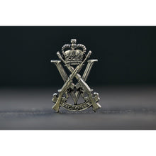 Load image into Gallery viewer, The Royal Victoria Regiment Pewter Lapel Pin (RVR) - Buckingham Pewter
