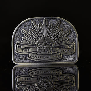 The Australian Rising Sun Pewter Belt Buckle - Buckingham Pewter
